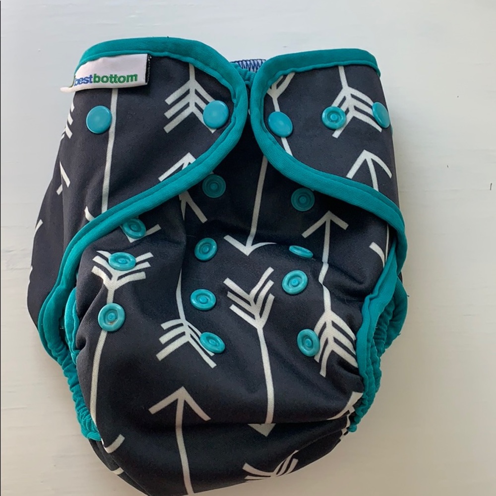 BB arrow and teal CD